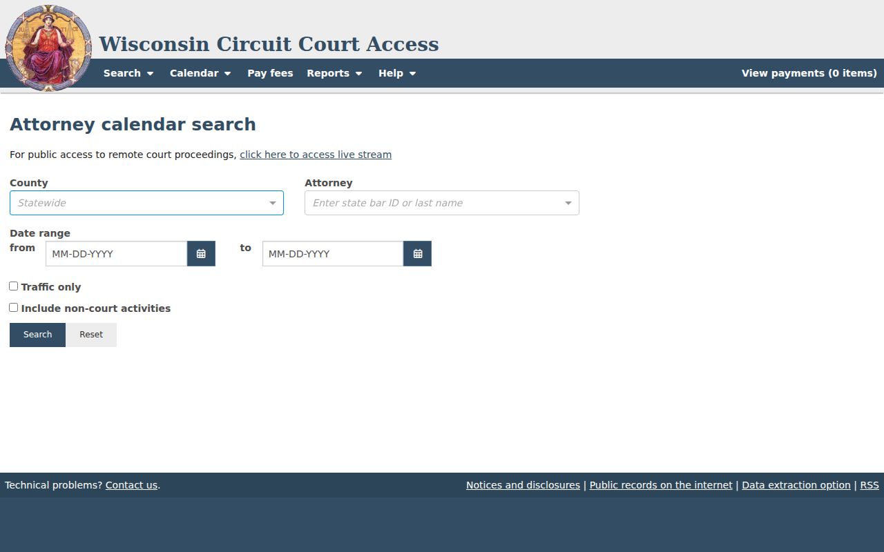 Sheboygan County court calendar attorney route