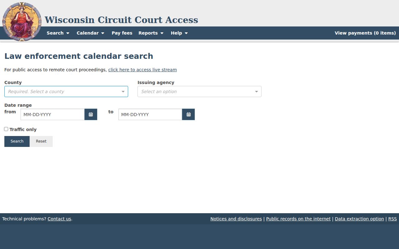 Sheboygan County court calendar law enforcement route