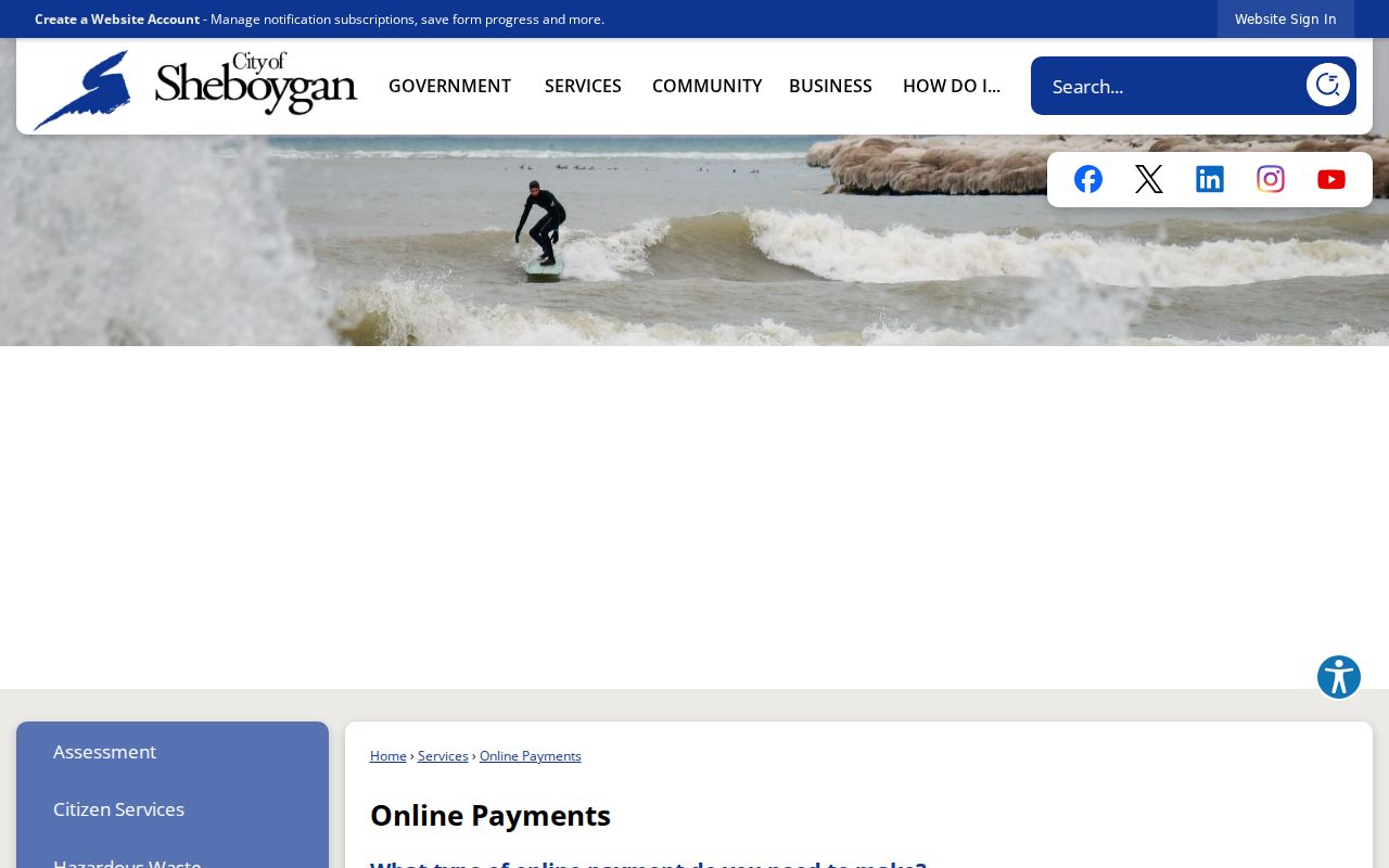 Sheboygan Area Municipal Court online payment route